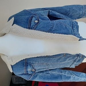 womens lined Jean jacket